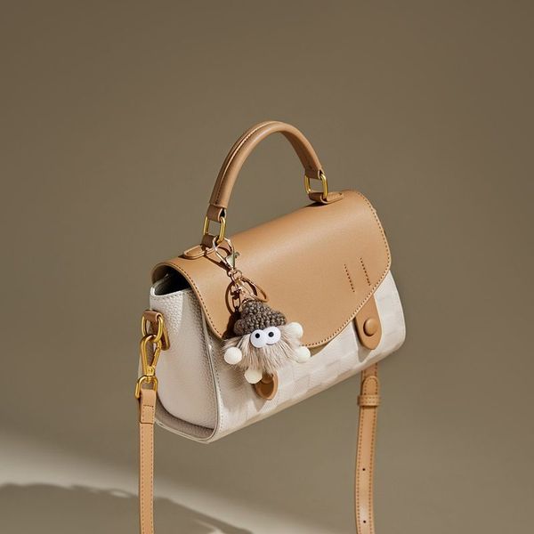 Light Premium Crossbody & Shoulder Bag with Cute Keychain Charm