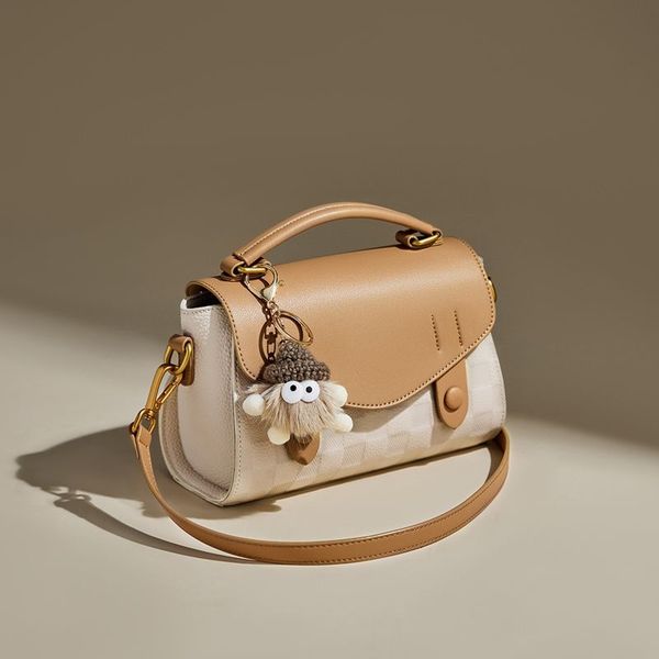 Light Premium Crossbody & Shoulder Bag with Cute Keychain Charm