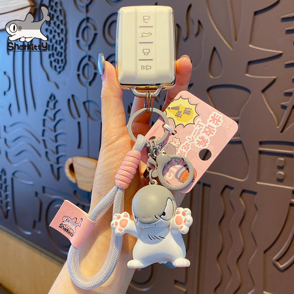 Shark Cat Keychain and Bag Pendant