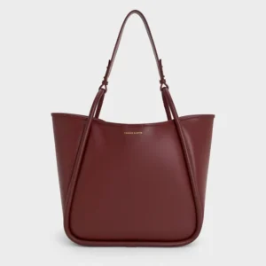 Lyla Tubular Slouchy Tote Bag - Mulberry Plum