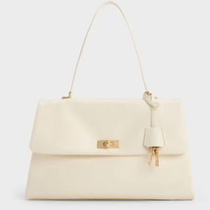 Kerry Top Handle Satchel Bag - Cream